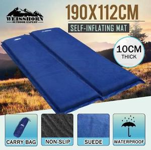 10cm Double Self inflating Mattress Mat Sleeping Pad Air Bed Camping Hiking