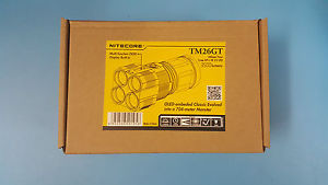 NITECORE TM26GT 4x Cree XP-L HI V3 LED 3500lm Flashlight+Charger