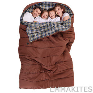 SUPER 2-4 Person Family Sleeping Bag Ultralight for Camping Hiking Travelling