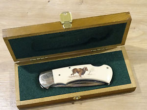 PUMA MESSER MUFFLON SCRIMSHAW BY ARNO HOPP