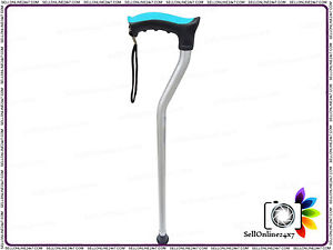 Tynor Universal Walking Stick + Soft Top Handle Silver Comfortable Grip