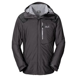 Jack Wolfskin UOMO Doppia Giacca 3 1 da camminata TREKKING`N ICE scuro steal