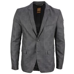 BOSS Orange Loisir Veste de costume gris anthracite Motif de chevrons Baroudi