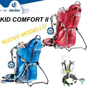 DEUTER KID COMFORT II Zaino Porta Bimbo Bambino Bebè da Montagna Viaggio