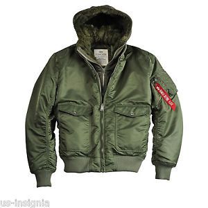 ALPHA INDUSTRIES MA-1 D-TEC VF SAGE VERT VESTE D'AVIATEUR BOMBER CAPUCHE