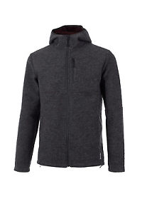 Maloja Veste pour l'extérieur en laine à capuche ArlingtonM. gris coupe-vent
