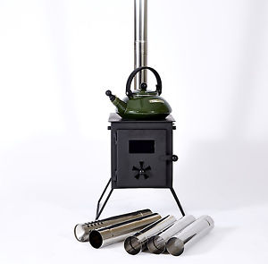 Outbacker® Firebox Portable Wood Burning Bell Tent Stove -With Free Carry Bag