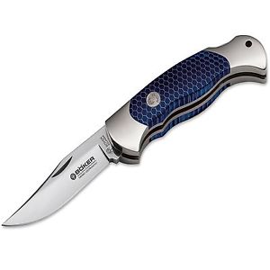 Böker Scout Honeycomb Blue Taschenmesser N690 Honeycomb Back Lock