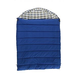 Grizzly 2 Person Canvas Flannel Lined Double -25 Sleeping Bag with Hood 40010