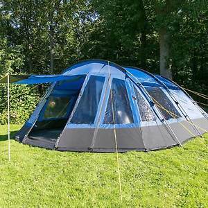 SKANDIKA LOVUND 6 TENTE FAMILIALE TUNNEL 6 PERS. 550 x 540 cm BLEU NEUVE