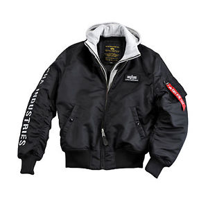 ALPHA INDUSTRIES MA-1 D-TEC SE GRIS NOIR VESTE D'AVIATEUR BLOUSON BOMBARDIER