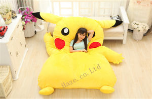 Super lazy sleeping bag single bed mattress Creative Personality Pikachu Tatami