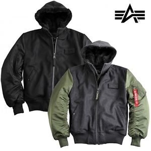Alpha Industries Veste Homme Ma-1 D-Tec Laine TT Blouson Bomber S à 3XL NEUF