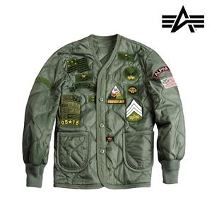 Alpha Industries Homme Veste Anniversaire Doublure matelassée MA1 NEUF