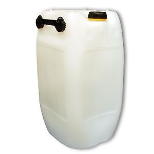 Bidon plastique 60 L, DIN 71 naturel 3 poignées, HDPE, fab. en Allemagne (22251)