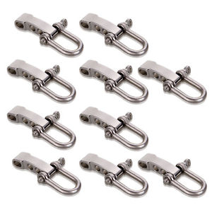 PK 2X 10pcs Zinc Alloy Buckle Adjustable Clip 5mm Survival Bracelet Paracord PK