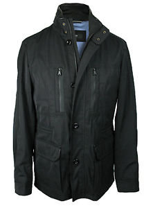 BOSS BLACK Veste Cubenz ( Ajustement Régulier ) noir avec Détails en cuir