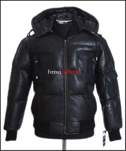 Pilot 6 Doudoune Noir Pour Hommes Blouson Capuche Hiver