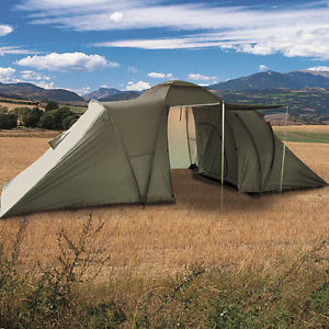 MIL-TEC 6 personnes Tente olive,Camping Tente tunnel 6-homme Extérieur