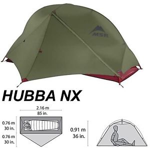 MSR HUBBA NX Tente 1 Place Athlétisme de voyage Moto Randonnée