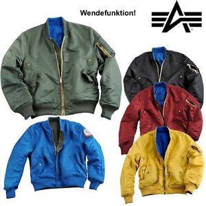 Alpha Industries Veste MA-1 VF Rev TT Veste bomber Veste Blouson S à 3XL NEUF