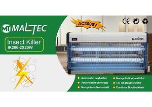 MALTEC Insektenvernichter Mückenschutz Fliegenfalle UV Insektenlampe (40 Watt)