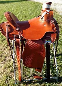 JC Martin Custom Wade Western Saddle - 16 inch seat