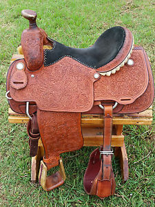 15.5" Masters Team Roping Saddle - Made in Texas