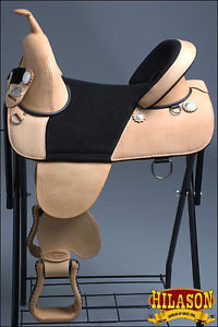 TW103BZ-F CLASSIC HILASON TREELESS WESTERN TRAIL BARREL RACING LEATHER SADDLE 16