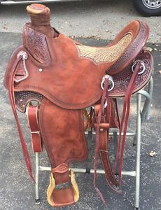 New Jays 16" Lady Wade Ranch Saddle SS Hardware, Hermann Oak Roughout, FQH Bars