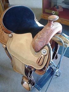 Saddle New Court's 1/2 Breed Classic 15"Team Roper 1573ZAN CLEARANCE