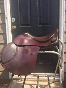 16" ANSUR TREELESS FLEXCORE JUMPING CLOSE CONTACT ENGLISH SADDLE BROWN 16.5" 17"