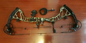 Bowtech 360 rpm with rip cord rest, reflex pin site, trueglo release