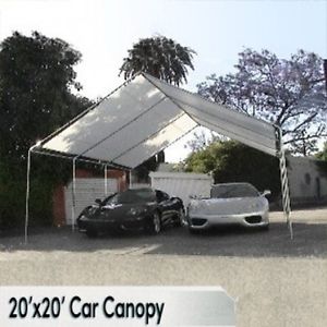 Canopy 20x20 Car Truck Cover Garage Craft Tent Event Backyard White Shelter