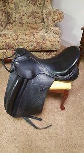 Custom Saddlery Wolfgang Constanza Monoflap Dressage Saddle 18" MW Buffalo Leath
