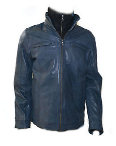 MOLLTAN Veste en cuir pour hommes/veste en cuir/veste CANCUN chèvre Galaxy