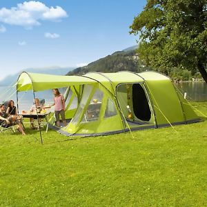 Vango Tunnelzelt Skye V500 Familienzelt Sonnendach 5 Pers. grün Camping Festival