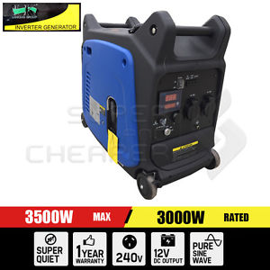 Remote Start 4 Stroke Pure Sine Wave Camping Inverter Power Generator 3.5KW Rate