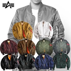 Alpha Industries Veste Homme MA-1 VF 59 Blouson Bomber S M L XL XXL 3XL 4XL 5XL