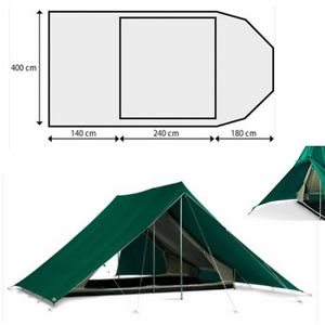 VECAM SCOUT 8 Posti Tenda Squadriglia da Campo Eslporatori Guide con Trolley