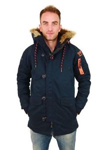 Superdry Microfibre SD-3 Parka M50000YN AXR bleu marine tailles différentes