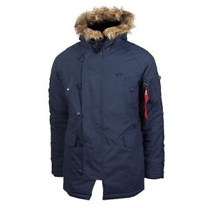 ALPHA Industries Explorer Hiver Veste Homme Manteau Parka rep.bleu