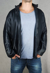 G-Star Veste En Cuir Re 3D cuir Motard Surchemise JKT noir L