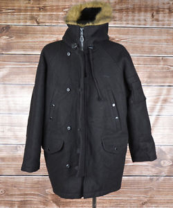 Schott NYC USA Type N3-B à capuche Chaud Hiver Hommes Veste Parka taille XL