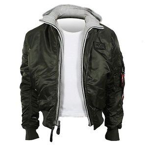 ALPHA Industries MA1 DTec gris Veste bomber Veste d'aviateur Fermeture éclair