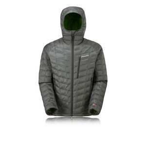 Montane HI-Q Luxe Mens Grey PERTEX Water Resistant Warm Hooded Jacket Top