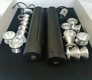 2 6061 tubes Matte Blk 1.75 OD 1.375" ID 8.5", 9". 1/2-28 + 5/8-24 +14 dry cups