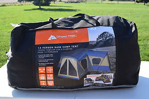 Ozark Trail Family Cabin Tent 14 Person Base Camp 4 Rooms Hiking Camping