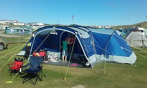 skandika Nimbus 12 Person/Man XL Group Tent 4 Sleeping Cabins 2 Entrances