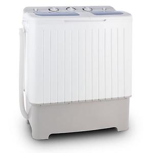 Mini machine à laver étudiant camping 8,5kg 400W + essoreuse 5,2kg 2 programmes